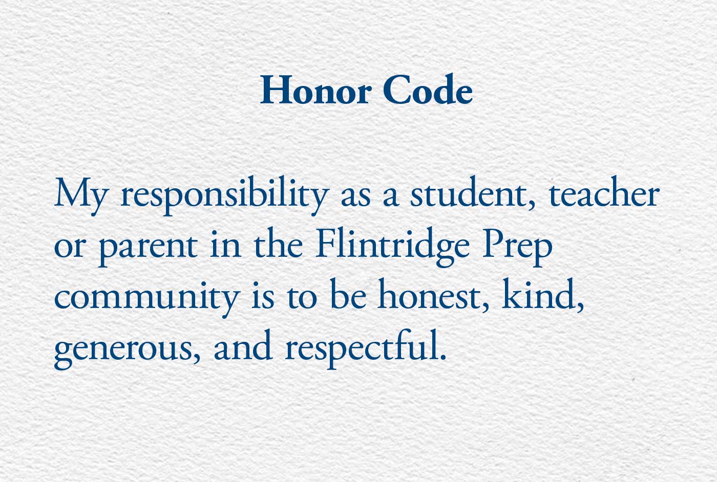 Honor Code Adopted Campaign For Prep